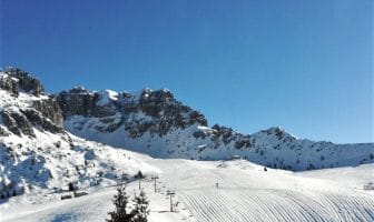 Piste da sci innevate ai Piani di Bobbio