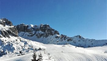 Piste da sci innevate ai Piani di Bobbio