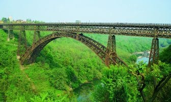 Ponte di San Michele a Paderno d'Adda sulla ciclopedonale dell'Adda o Sentiero di Leonardo