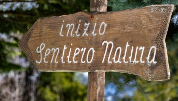 Cartello di legno "Inizio 