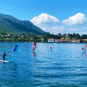 Basic windsurfing lesson on Lake Como